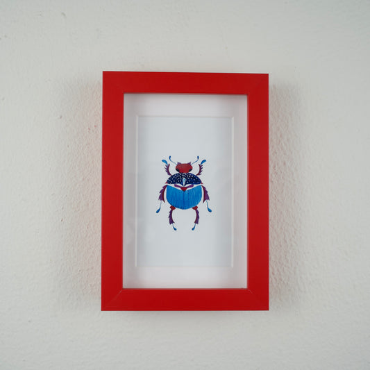 Blue Beetle — Framed Art Print